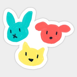 summer friends Sticker